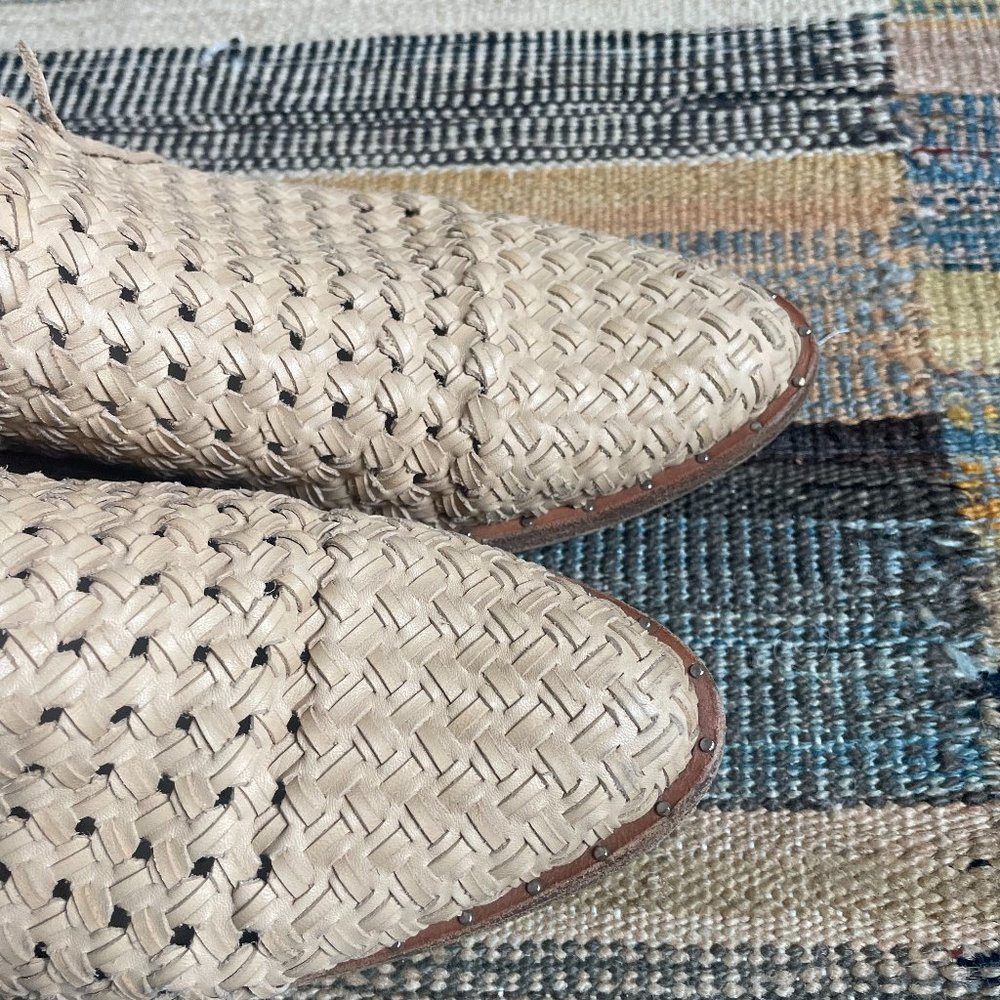 Freda Salvador Woven Flats Tan - Picture 2 of 5